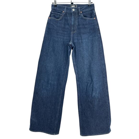 Paige High-Waist Barrel-Leg Blue Arellia Denim Jeans Size 25 - Picture 2 of 4